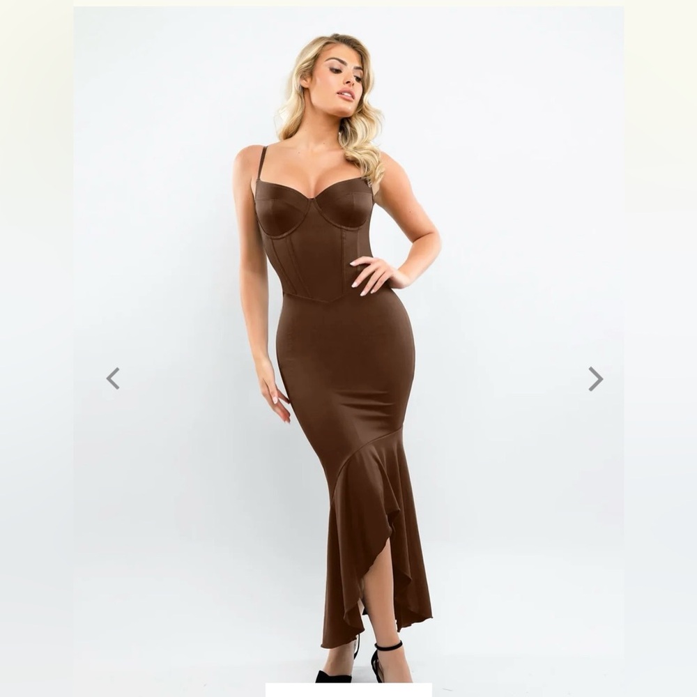 Popilush Shapewear Hourglass Corset Maxi Dress